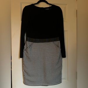 Ralph Lauren black and white dress - Size 10P